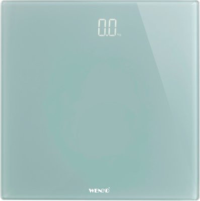 Wenko Personenwaage mit LED-Display aus Glas in Grau, B/T/H: 30 x 30 x 2,1 cm - Bild 1