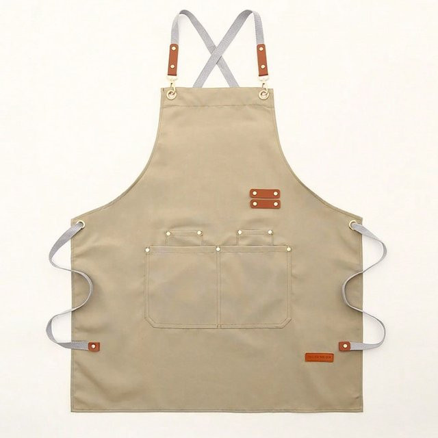 Wasserdichte und verschleißfeste Arbeitskleidung Schürze von XYNN in Beige, B/H: 67 x 75 cm - Bild 1