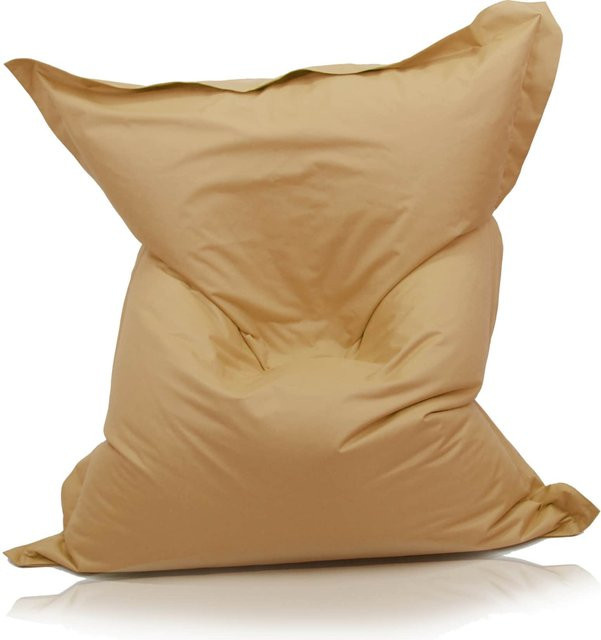 KINZLER Riesen-Sitzsack outdoorfähig, wasserabweisend, Beige/Braun, 320 Liter - Bild 1