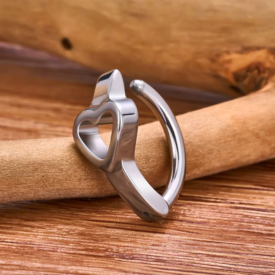UHERA Bauchnabelring Titan, Reverse gebogen, Unisex - Bild 3