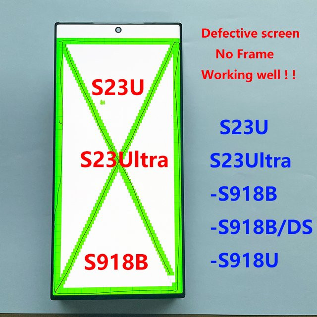 Samsung Super AMOLED Touchscreen Digitizer Ersatz für S23 Ultra S918B/S918U in Schwarz - Bild 1