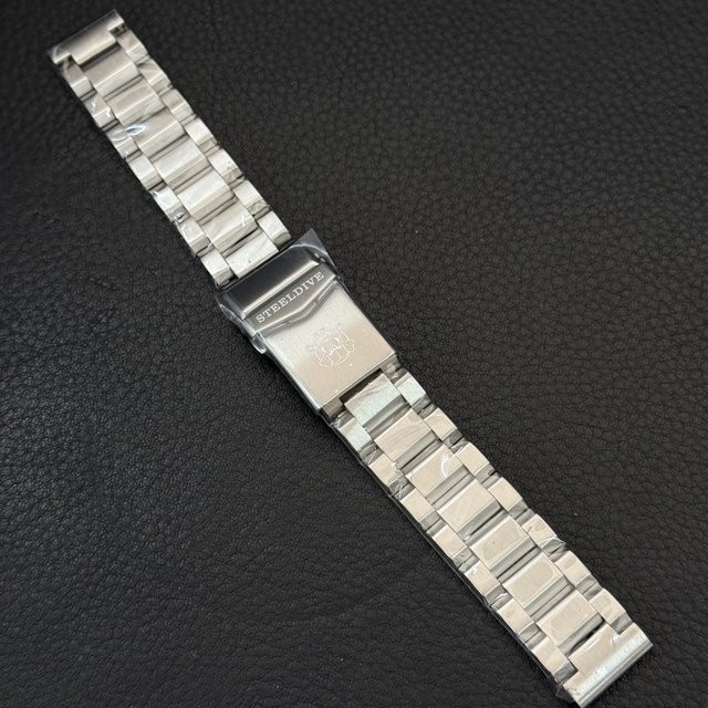 STEELDIVE Uhrenarmband Edelstahl, Silber, 20 mm, 22 mm, Unisex - Bild 1