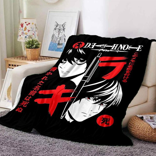 Death Note Flanell-Decke von Yun Heng Four, weich und warm für alle Jahreszeiten, B/B: 80 x 120 cm - Bild 1