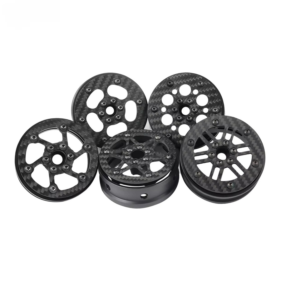 MALOM RC Kohlefaser RC Felgen, 2,2 Zoll, Schwarz - Bild 2