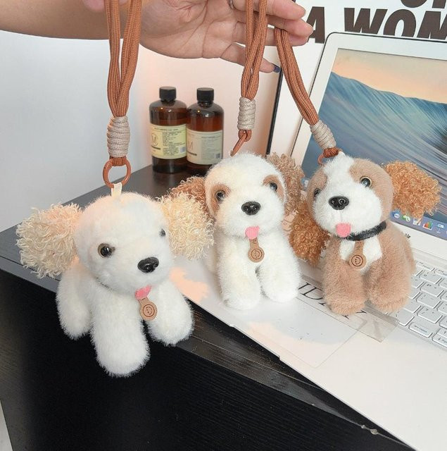Linyi toy Pudel Plüsch Schlüsselanhänger, grau, ab 14 Jahren - Bild 1