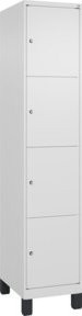 C+P Schließfachschrank Classic PLUS mit Füßen, 1 Abteil, Farbe: Verkehrsweiß, H x B x T: 195 x 40 x 50 cm - Bild 1