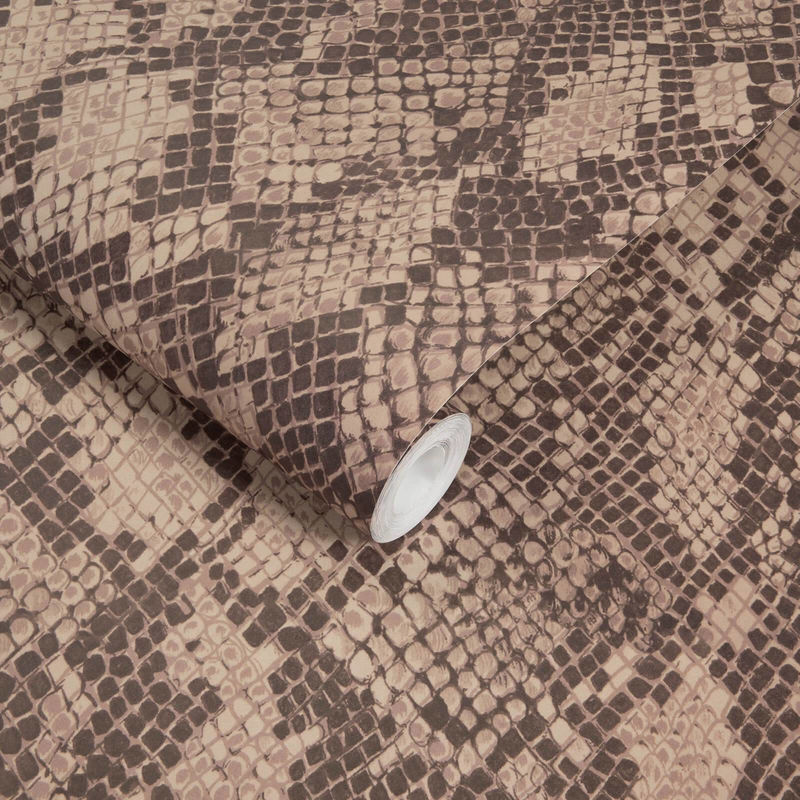 House of Hackney Tapete Cobra in Earth Brown mit Animal Print im Boho-Stil - Bild 3