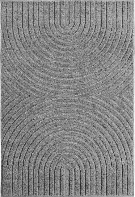 Ayyildiz Kurzflorteppich im Boho-Design Silber B: 80 cm, L: 150 cm - Bild 1