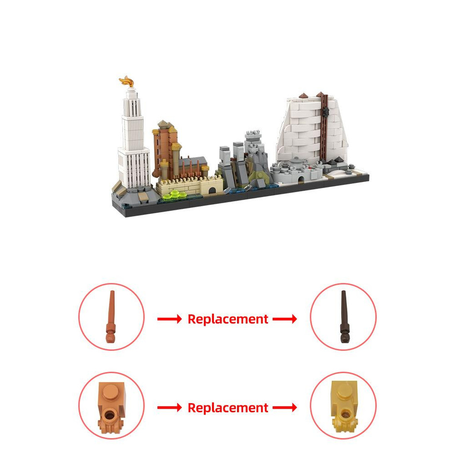 Gobricks Game of Thrones Westeros Skyline Bausteine Stadt ab 14 Jahren - Bild 2