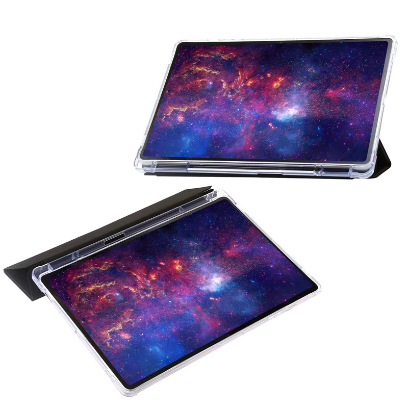 Samsung Galaxy Tab S10 Lite und S10 FE Hülle mit Stifthalter aus Acryl, transparent, Hartschale mit Standfunktion, 10,9 Zoll - Bild 2