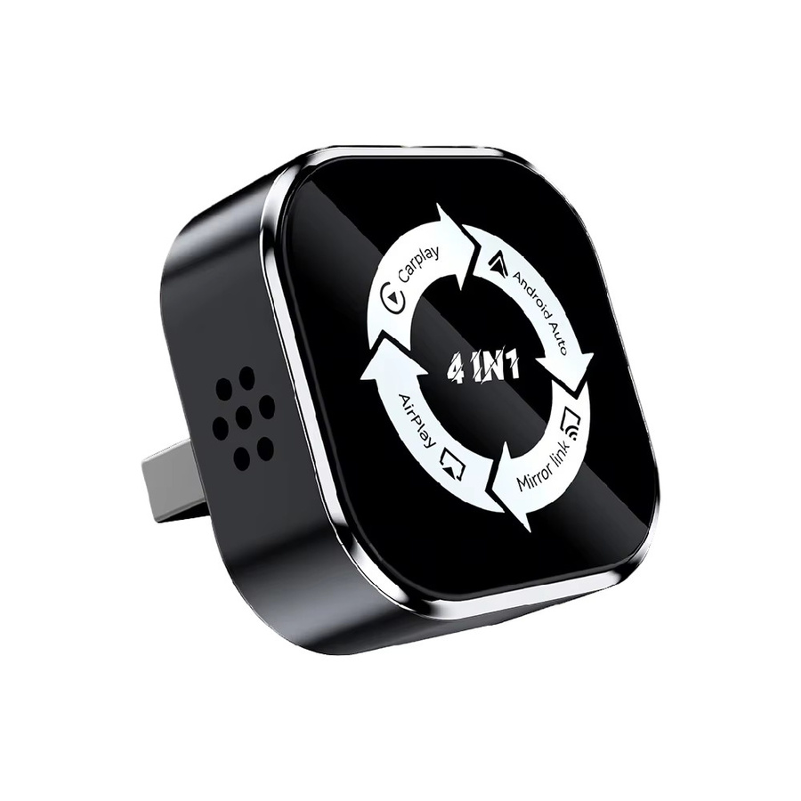Jumunion Kabelloser 4-in-1 CarPlay und Android Auto Adapter mit AI Box für Apple und Android Spiegelverbindung und Bildschirmprojektion in Schwarz - Bild 6