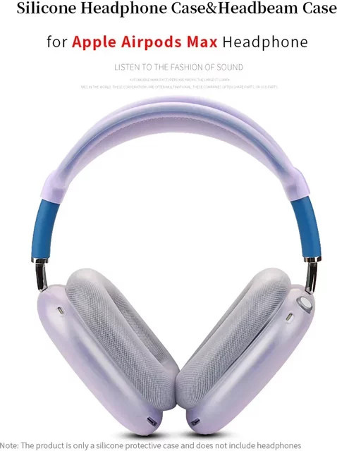 CHONGJIZHE 4-in-1 Silikon Schutzhülle für Apple AirPods Max in Blau - Bild 1