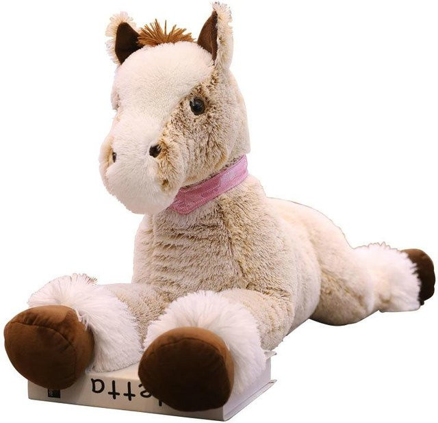 Kidsly Cartoon Pferd Plüschtier, braun, 90cm - Bild 1