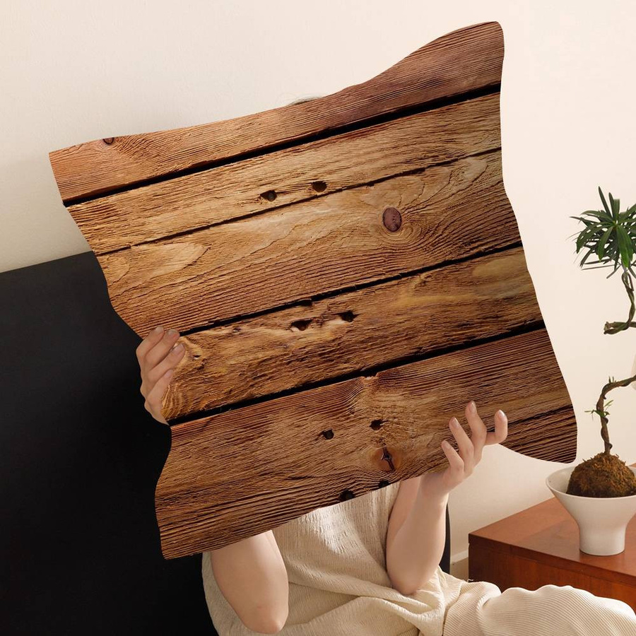 Dekorative Kissenbezüge im Bauernhaus-Stil aus Peach-Skin-Material, 1 Stück, B/H: 18 x 18 cm - Bild 4