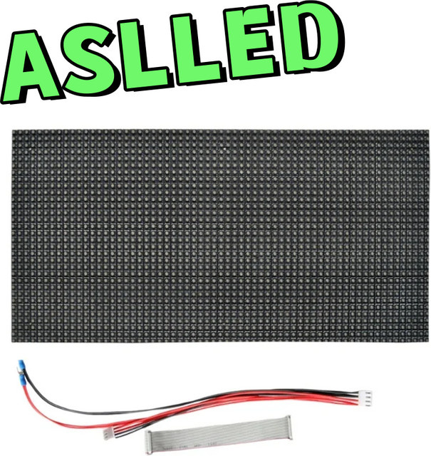 ASLLED HUB75 P5 SMD 3IN1 RGB-LED-Matrixmodul für den Innenbereich, Vollfarbpanel, Multicolor, B/H: 320 x 160 mm - Bild 1