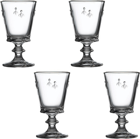 4er-Set Weingläser La Rochère Biene in Transparent