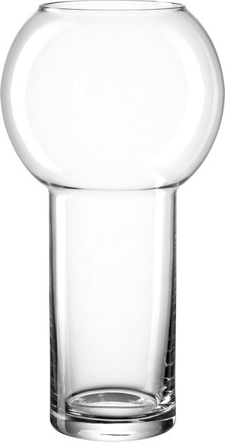 Moderne Glasvase Leonardo Vernazza in Transparent mit geometrischem Design, Höhe: 27,0 cm, Durchmesser: 14,1 cm - Bild 1