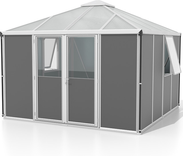 Vitavia Gerätehaus Universum in Pavillonstil aus Aluminium in Anthrazit mit 10,2 m² Fläche - Bild 1
