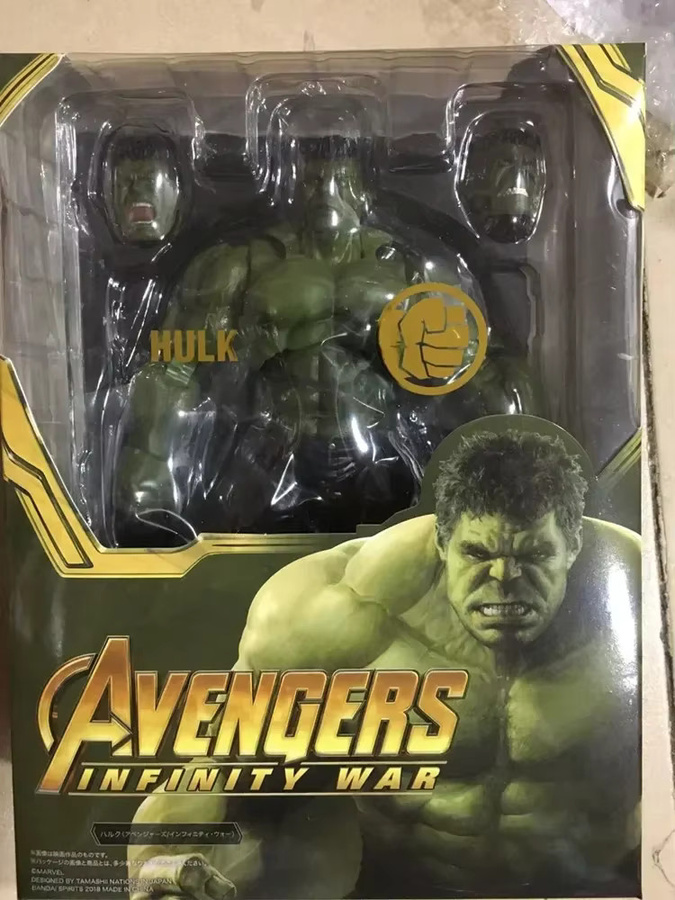 Bandai Marvel Avengers Infinity War SHF Hulk Iron Man MK50 Action Figure, 21 cm - Bild 4