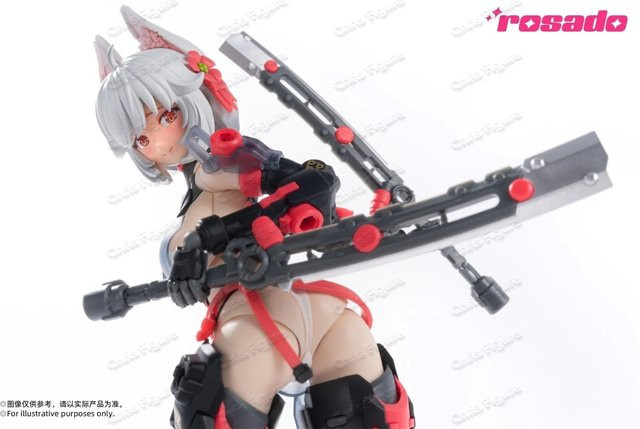 Earnestcore Craft Sekiko Black Fox Figur, Action Girl Anime Mecha Figur, 1/10 - Bild 1