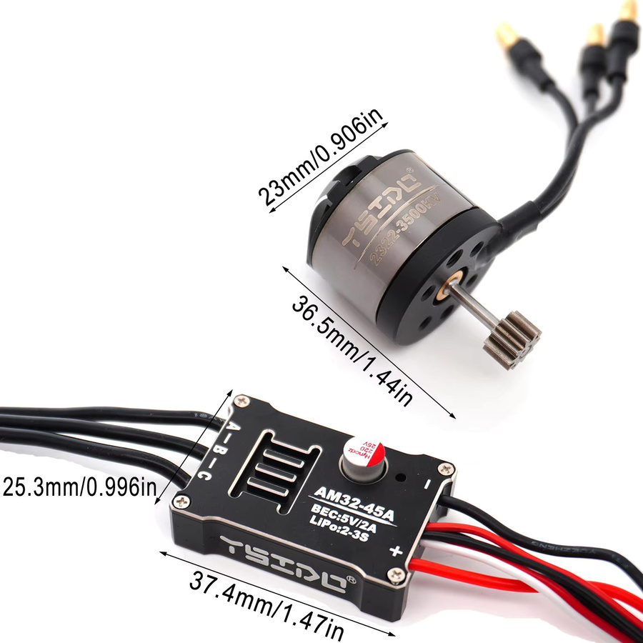 YSIDO RC Crawler Off-Road Auto Upgrade Kit, 1:12, Metall, Schwarz - Bild 3