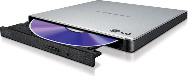 LG GP57ES40 Externes DVD-Laufwerk DVD-RW in Silber mit USB-A Anschluss - Bild 2