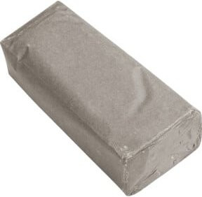 PFERD Polierpaste PP zum Vorpolieren von Aluminium und Messing, Grau, B/T/H: 7,0 x 5,0 x 14,0 cm - Bild 1