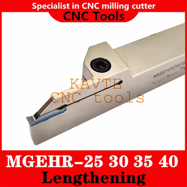 KAVTECNC TOOLS Verlängertes Nutmesser für Drehmaschinen der MGGN-Serie mit hochwertiger Vernickelung - Bild 1