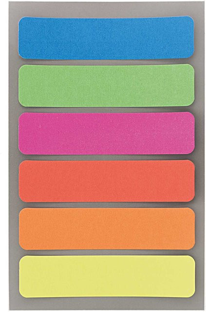 Rico Design Paper Poetry Office Sticker Etiketten Neonmix Multicolor B/H: 85 x 20 mm, 4 Bogen - Bild 1
