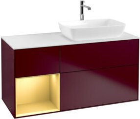 V&B Waschtischunterschrank Finion in Weiß lackiert, Breite: 120 cm, Tiefe: 50,1 cm, Höhe: 50,1 cm - Bild 1