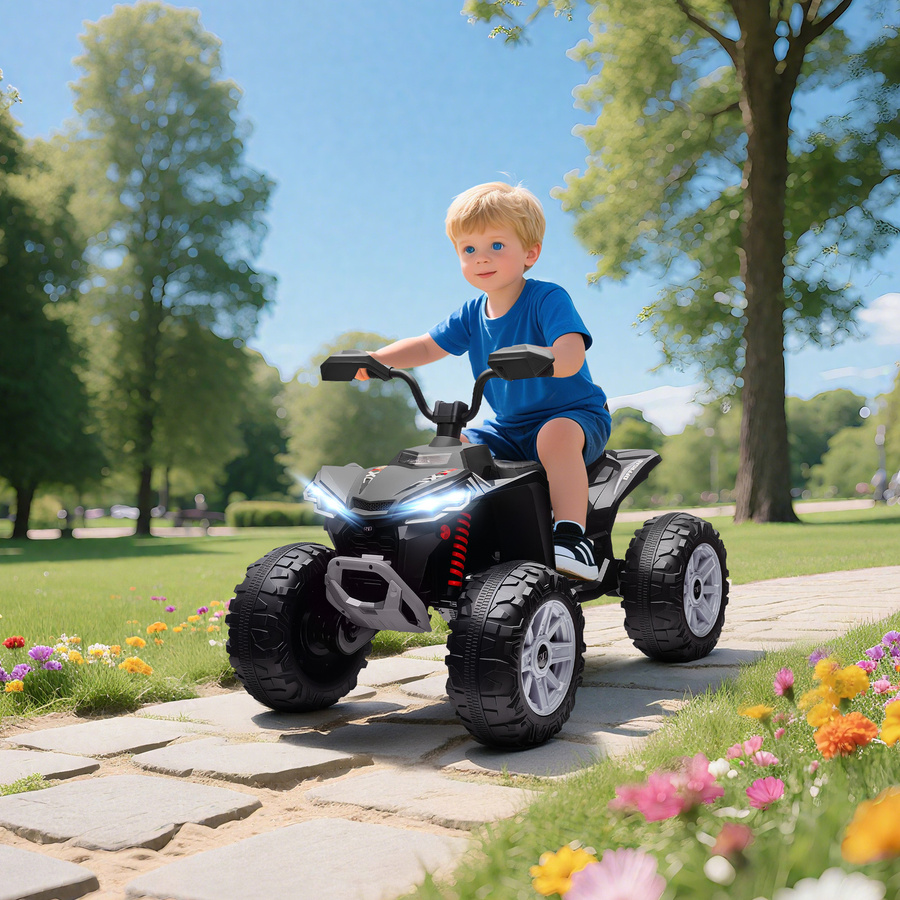 AIYAPLAY Elektro Quad für Kinder, 2 Sitzer, Schwarz, 3-8 Jahre - Bild 2