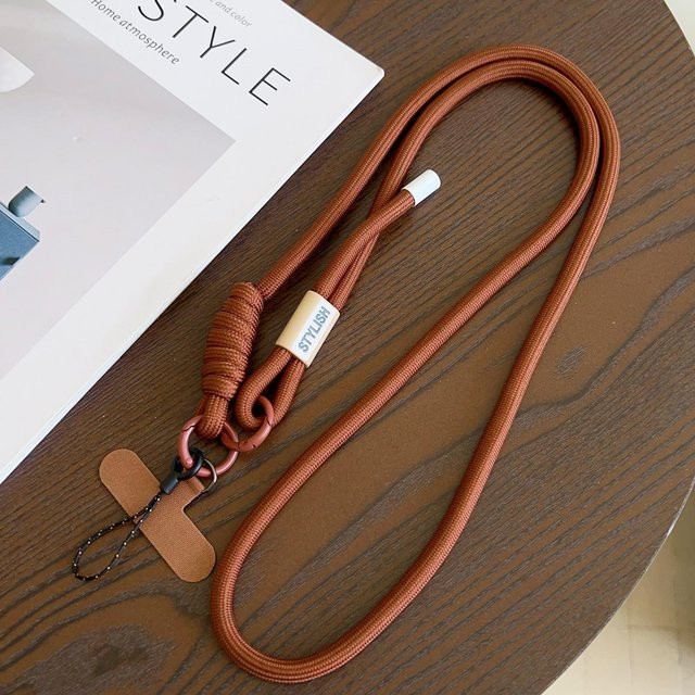 Phone Case CSWO02 Handy-Hängeband als verstellbares Crossbody-Gurt in Orange aus Polyester und Nylon - Bild 1