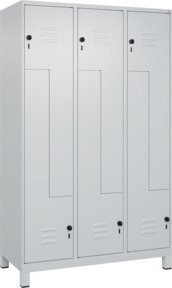 C+P Z-Spind Classic PLUS mit 6 Fächern, Grau, B/T/H: 120 x 50 x 195 cm - Bild 1