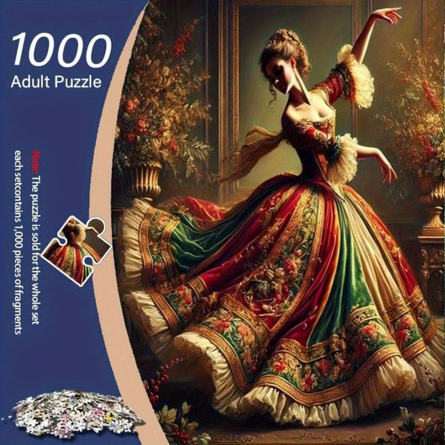 AZNM Ballerina im roten Kleid, Puzzle, 1.000 Teile - Bild 1