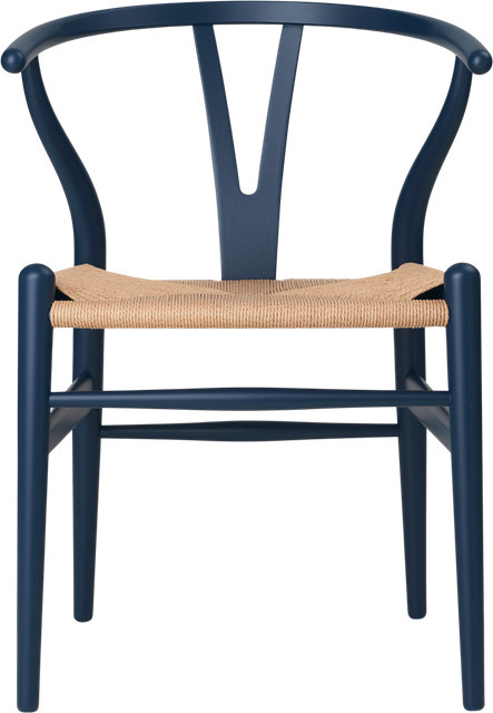Carl Hansen & Søn CH24 Y Wishbone Stuhl aus Buchenholz in Blau - Bild 1