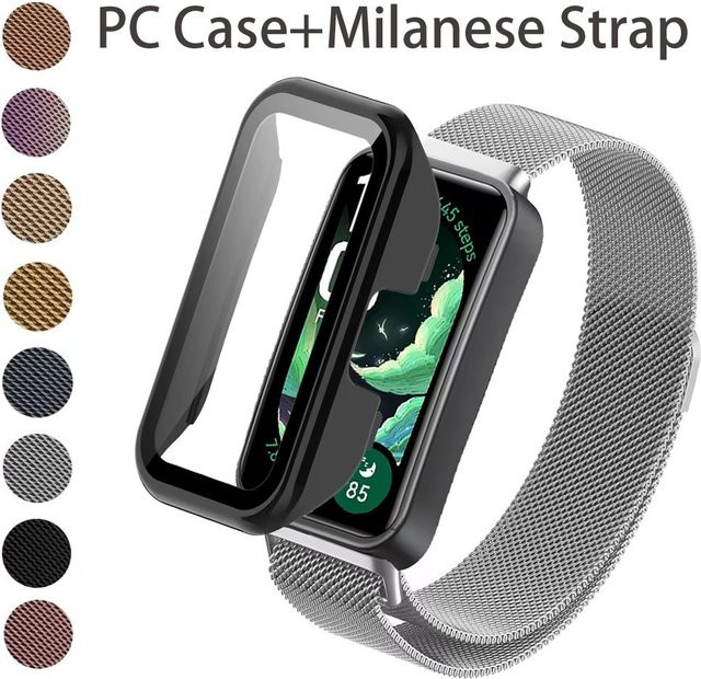 Milanese-Armband mit PC-Gehäuse für Huawei Band 10, 9, 8, Unisex - Bild 1