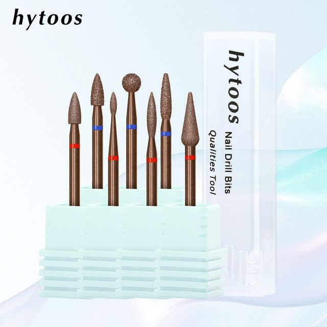 HYTOOS Kupferbeschichteter Diamant-Nagelbohrer, Unisex, Metallic - Bild 1