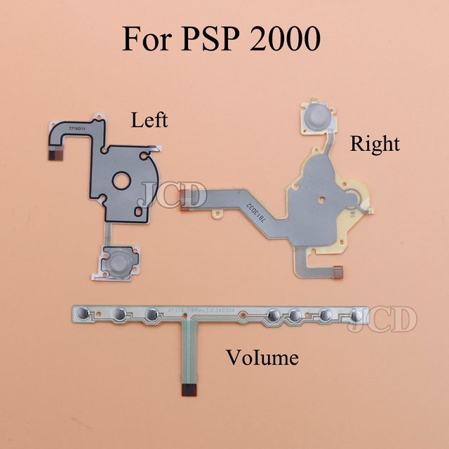 Sony PSP Ersatzteil Set mit Richtungskreuzknopf, Lautstärketasten und Flexkabel für PSP 2000, 2001, 2004, 2008 - Bild 1