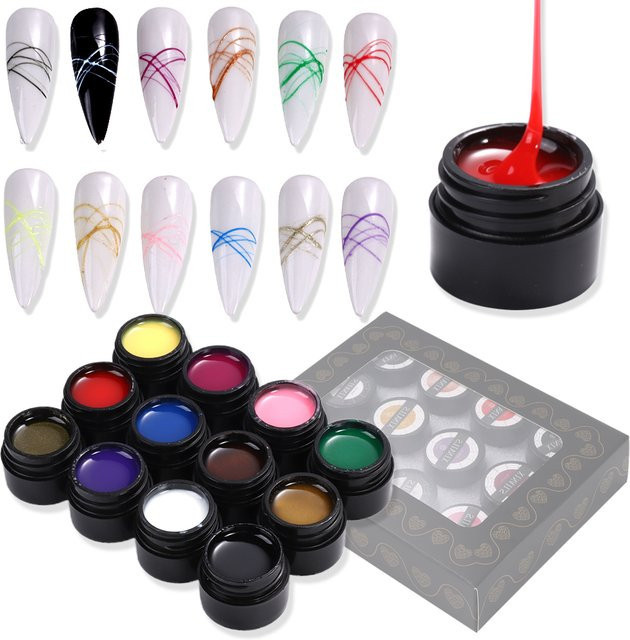 SWEET TREND Nail Art Design Gel, 12 x 5 ml, Glänzend, Unisex - Bild 1