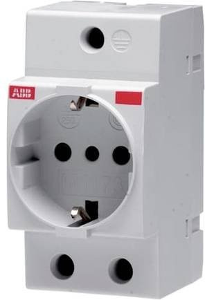 ABB Schuko-Steckdose Italien M1173-L in Lichtgrau - Bild 1