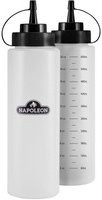 Set aus zwei Napoleon Saucen- und Ölflaschen aus Kunststoff, transparent, 2 x 750 ml - Bild 1