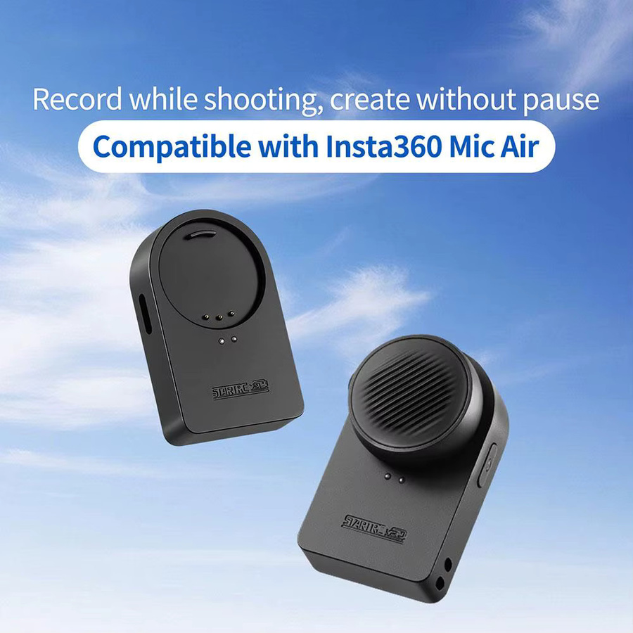 Insta360 Drahtlose Ladestation für Mic Air Neckband Mikrofon in Schwarz - Bild 4