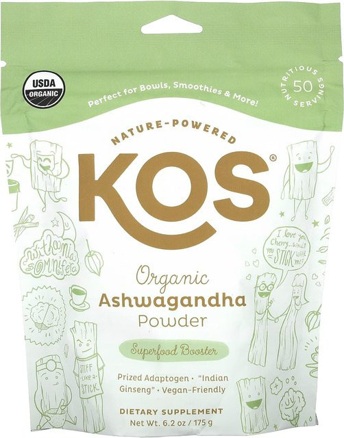 KOS Ashwagandha-Pulver Bio gemahlen 175 g - Bild 1