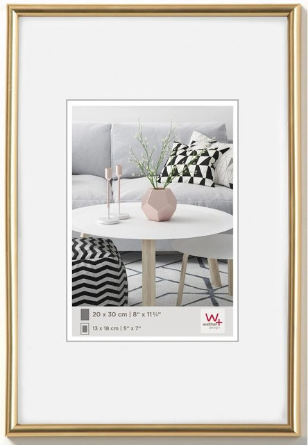Walther Design Galeria Kunststoff Bilderrahmen Gold, B/H: 20 x 28 cm - Bild 1