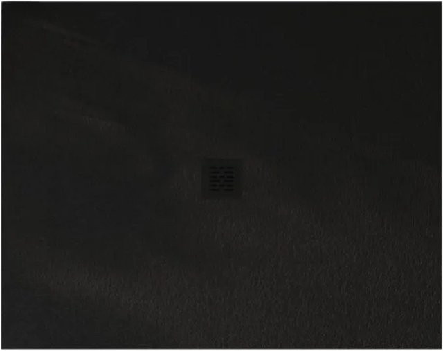 Stano Centro Duschwanne aus Mineralguss, rechteckig, Schwarz, B: 120 cm, T: 120 cm, H: 3 cm - Bild 1