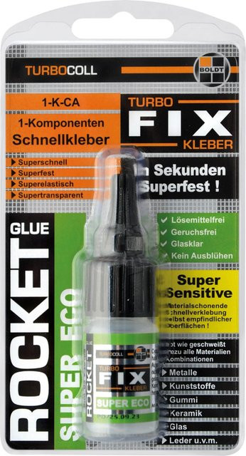 Boldt Super Eco Rocket TurboFix Schnellkleber transparent 10 g - Bild 1