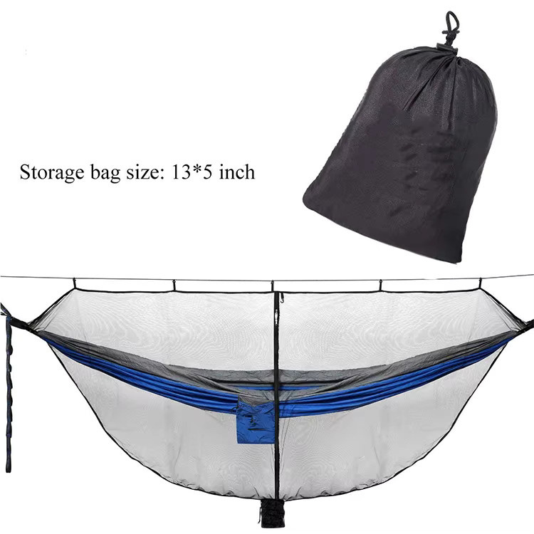 Leaftour Tragbares Insektennetz zum Aufhängen für Camping-Hängematten, Schwarz - Bild 2