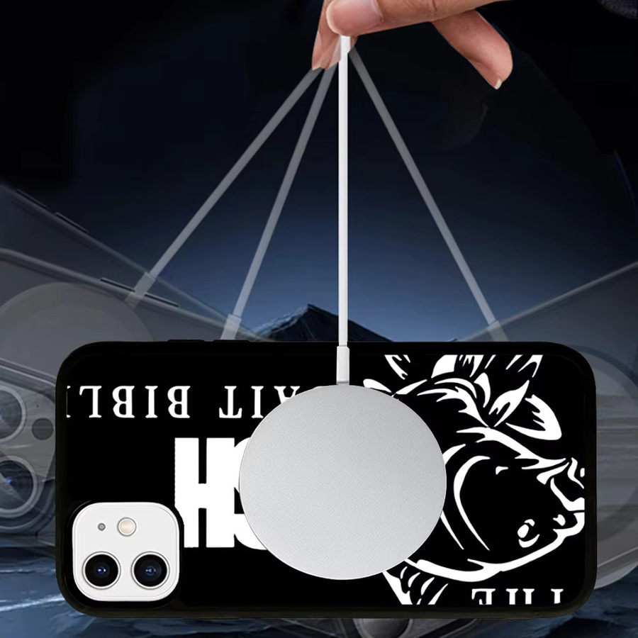 Nash Fishing Handyhülle mit Logo für iPhone 15 Pro Max, 14 Plus, 13, 12, 11 mit MagSafe magnetischer kabelloser Ladefunktion in Schwarz - Bild 3