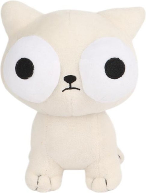 Kawaii Starrende Katze Plüschtier, 18cm, ab 3 Jahre - Bild 1