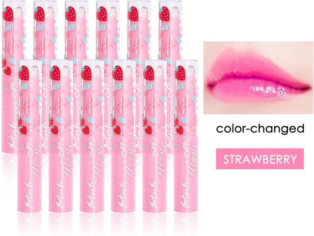 HengFang Juicy Peach and Strawberry Lip Balm, Glänzend - Bild 1